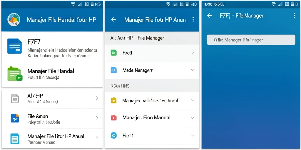 Tampilan antarmuka F7F7 yang sederhana dan fungsional untuk manajer file.