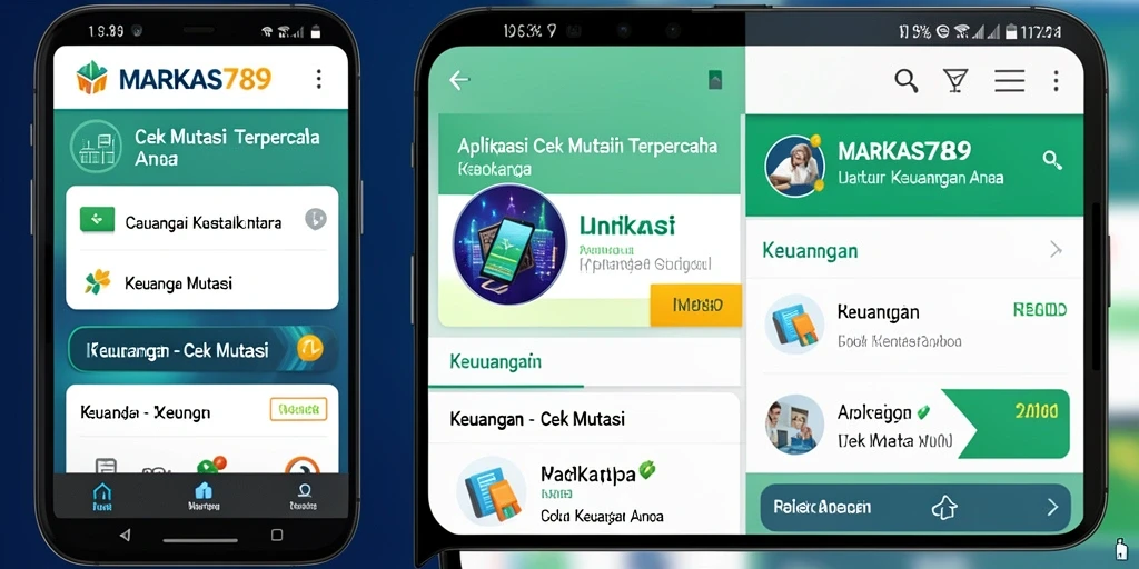Tampilan antarmuka aplikasi Cek Mutasi MARKAS789 yang user-friendly.
