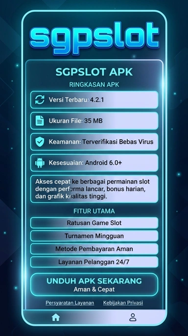 Tampilan halaman APK sgpslot